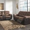 Ashley Furniture Follett - Coffee - Dbl Rec Loveseat W/console