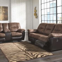 Ashley Furniture Follett - Coffee - Dbl Rec Loveseat W/console