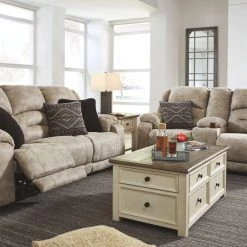 Ashley Furniture Bolanburg - White / Brown / Beige - Lift Top Cocktail Table Tables