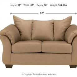 Ashley Furniture Darcy - Loveseat Contemporary - Stationary Loveseats 112 Ashley Furniture Darcy - Loveseat Contemporary - Stationary Loveseats