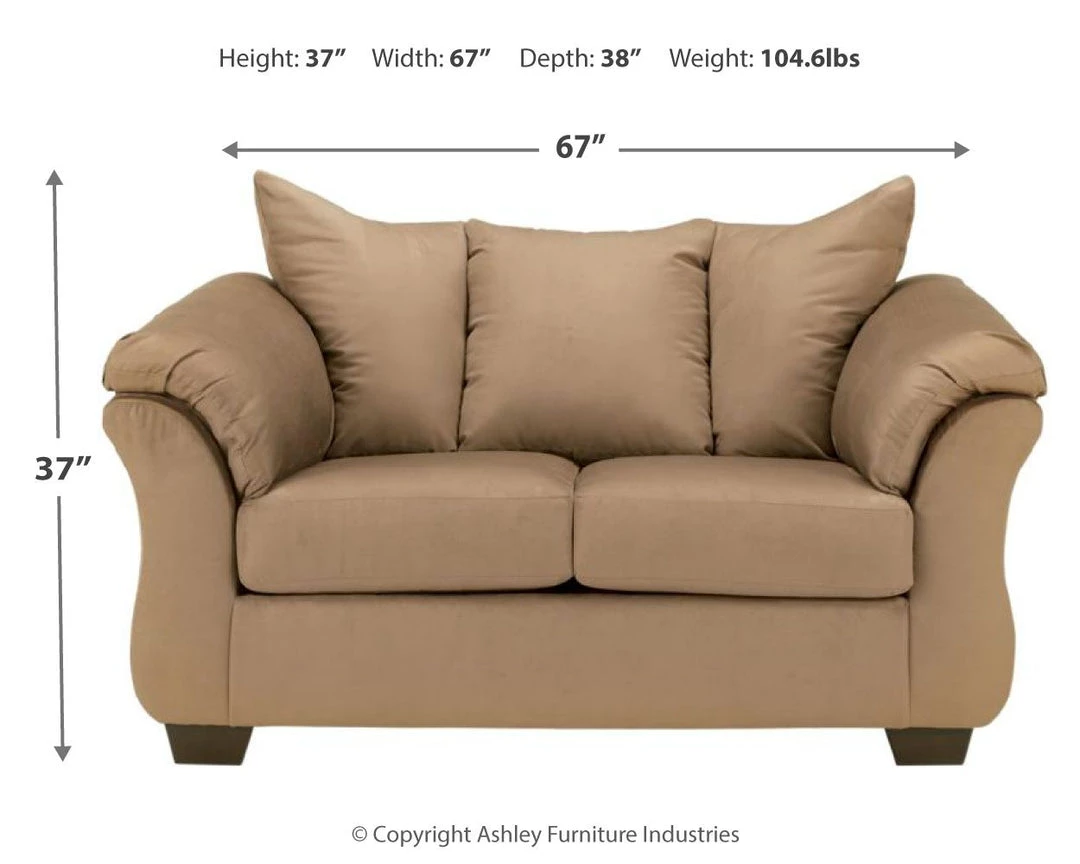 Ashley Furniture Darcy - Loveseat Contemporary - Stationary Loveseats 57 Ashley Furniture Darcy - Loveseat Contemporary - Stationary Loveseats