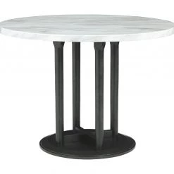 Signature Design By Ashley® Centiar - Dark Gray - 5 Pc. - Dining Room Table, 4 Upholstered Barstools Dining Room Sets