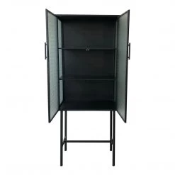 Moe's Home Collection Cabinets Zakk Metal Cabinet Black