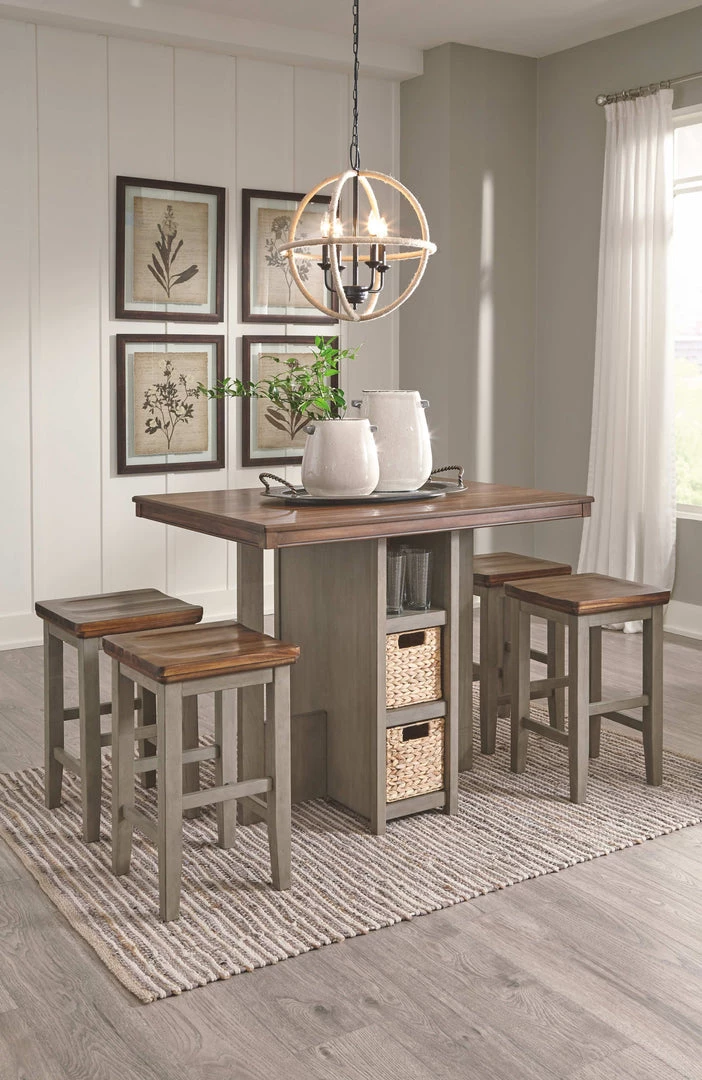 Ashley Furniture Dining Room Sets Lettner - Gray/brown - Rect Drm Counter Tbl Set(5/cn) 11 Ashley Furniture Dining Room Sets Lettner - Gray/brown - Rect Drm Counter Tbl Set(5/cn)
