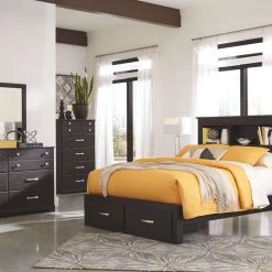 Signature Design By Ashley® Reylow - Dark Ultimate Best In Class Bookcase Bed 8 Signature Design By Ashley® Reylow - Dark Ultimate Best In Class Bookcase Bed