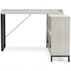 Signature Design By Ashley® Bayflynn - White/black - L-desk Desks