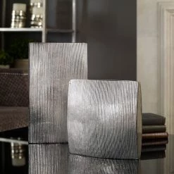 Table Decor Uttermost Darla Aluminum Vases S/2