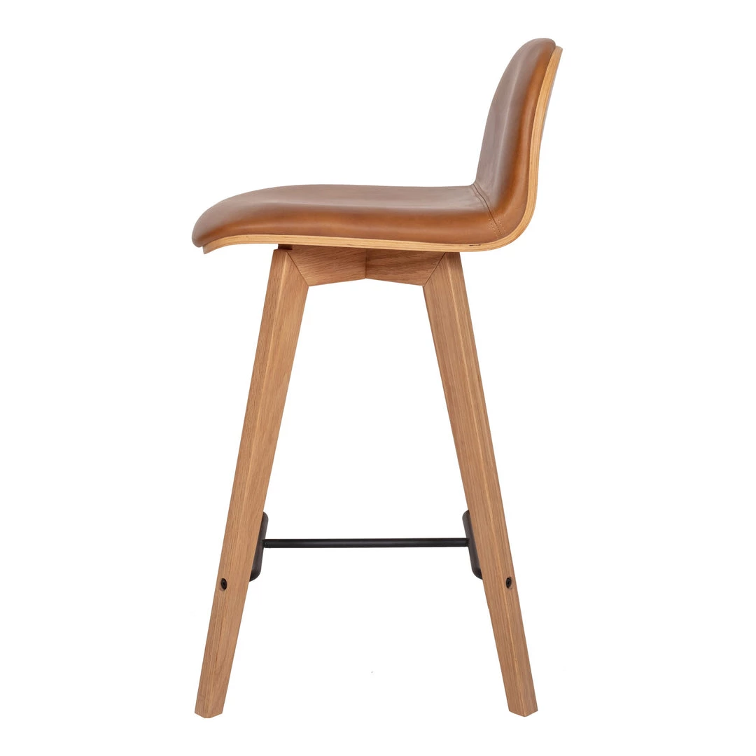 Moe's Home Collection Stools Napoli Leather Counter Stool Tan 6 Moe's Home Collection Stools Napoli Leather Counter Stool Tan