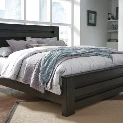 Ashley Furniture Brinxton - Gray Dark - King Panel Bed Beds