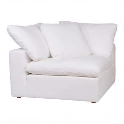 Moe's Home Collection Sectional Pieces Clay Corner Chair Livesmart Fabric White 10 Moe's Home Collection Sectional Pieces Clay Corner Chair Livesmart Fabric White