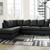 Signature Design By Ashley® Sectionals Darcy - Left Arm Facing Corner Chaise, Right Arm Facing Sofa Sectional