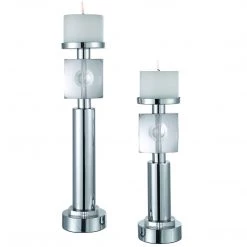 Table Decor Uttermost Kyrie Nickel Candleholders, Set/2
