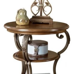 Ashley Furniture Tables Nestor - Medium Brown - Chair Side End Table