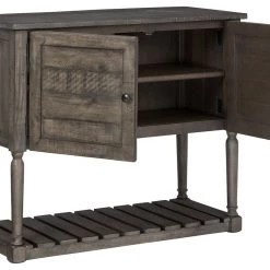 Ashley Furniture Lennick - Antique Gray - Accent Cabinet Cabinets