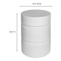 Moe's Home Collection Whim Accent Table Ivory