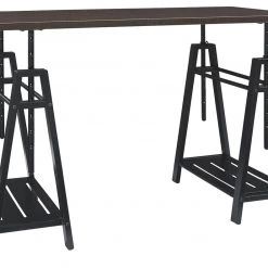 Ashley Furniture Irene - Grayish Best Gunmetal - Adjustable Height Desk