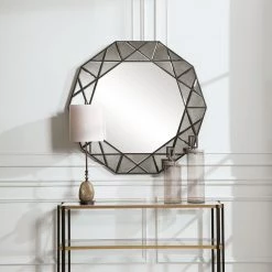 Uttermost Manarola Decagon Shaped Mirror