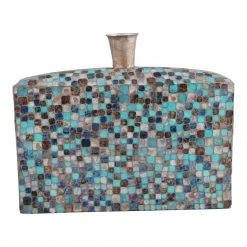 Moe's Home Collection Azul Mosaic Vase Low Table Decor