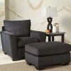 Benchcraft® Chair & Ottoman Sets Wixon - Slate - 2 Pc. - Chair With Ottoman