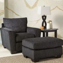 Benchcraft® Chair & Ottoman Sets Wixon - Slate - 2 Pc. - Chair With Ottoman