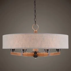 Accessories Uttermost Woodall 6 Light Drum Chandelier 16 Accessories Uttermost Woodall 6 Light Drum Chandelier