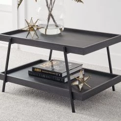 Ashley Furniture Tables Yarlow - Black - Rectangular Cocktail Table