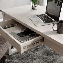 Ashley Furniture Desks Bayflynn - Whitewash - Home Office Desk