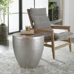 Uttermost Gannett Silver Wood End Table Tables