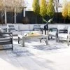 Signature Design By Ashley® Outdoor Sets Amora - Charcoal Gray - 6 Pc. - Lounge Set