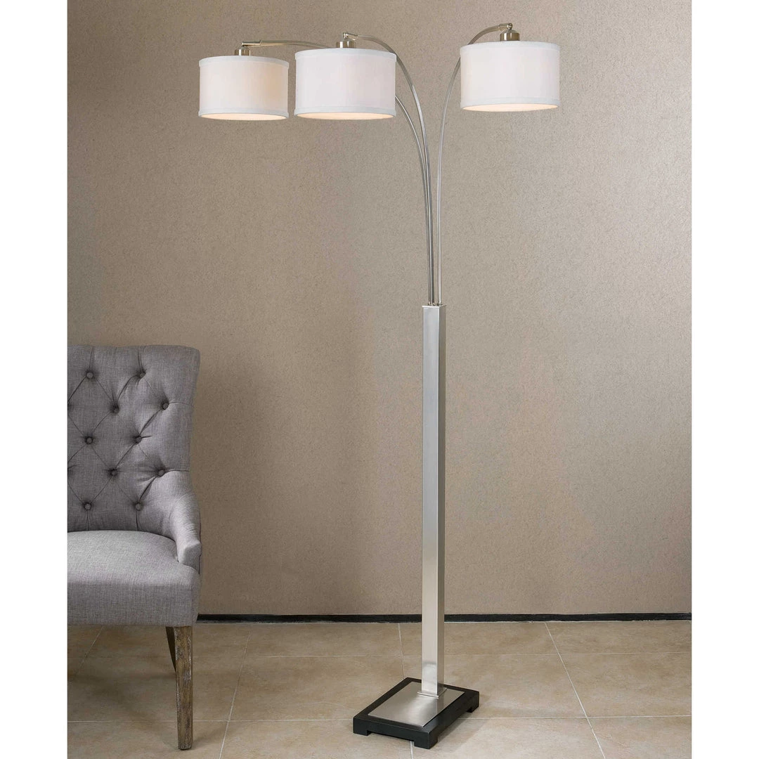 Accessories Uttermost Bradenton Nickel 3 Light Floor Lamp 4 Accessories Uttermost Bradenton Nickel 3 Light Floor Lamp