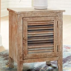 Ashley Furniture Cabinets Hannesboro - Light Brown - Accent Cabinet