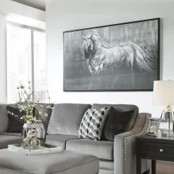 Ashley Furniture Victor - White/black - Wall Art