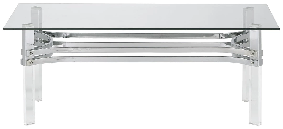 Ashley Furniture Braddoni - Chrome Finish - Rectangular Cocktail Table Tables 9 Ashley Furniture Braddoni - Chrome Finish - Rectangular Cocktail Table Tables