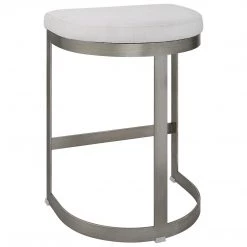 Stools Uttermost Ivanna Backless Silver Counter Stool