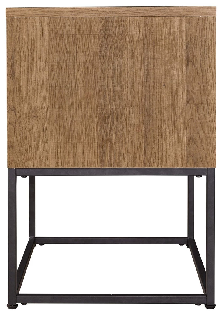 Signature Design By Ashley® Thadamere - Light Brown - One Drawer Night Stand 4 Signature Design By Ashley® Thadamere - Light Brown - One Drawer Night Stand