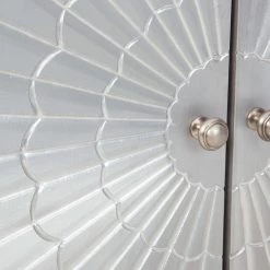 Ashley Furniture Ronlen - Brown/silver Finish - Accent Cabinet