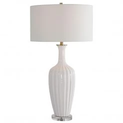 Uttermost Strauss White Ceramic Table Lamp Accessories