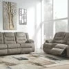 Signature Design By Ashley® Reclining Furniture Mccade - Cobblestone - 2 Pc. - Reclining Sofa, Loveseat
