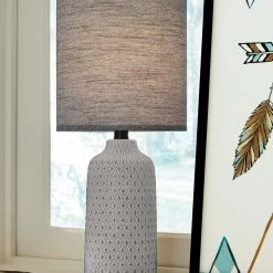 Ashley Furniture Donnford - Charcoal - Ceramic Table Lamp (1/cn)