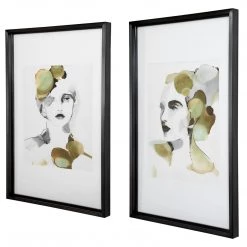 Accessories Uttermost Organic Portrait Framed Prints, S/2
