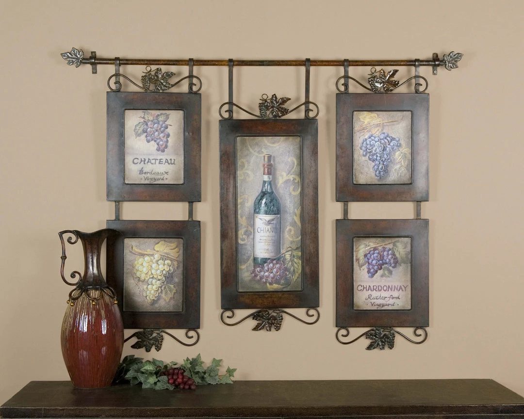 Uttermost Hanging Wine Framed Art 4 Uttermost Hanging Wine Framed Art