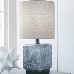 Ashley Furniture Jamila - Gray/black - Poly Table Lamp (1/cn) Accessories