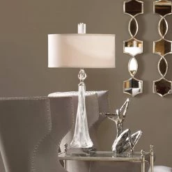 Accessories Uttermost Grancona Twisted Glass Table Lamp