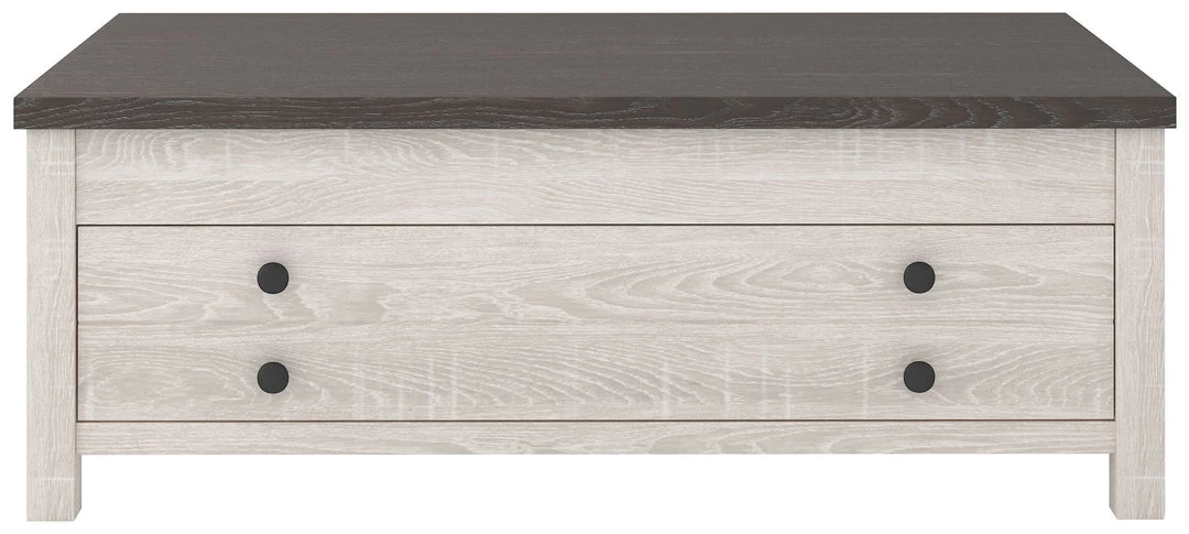 Ashley Furniture Dorrinson - White / Black / Gray - Lift Top Cocktail Table Tables 11 Ashley Furniture Dorrinson - White / Black / Gray - Lift Top Cocktail Table Tables