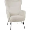 Emerald Home Chairs Franky Accent Chair, Cream Boucle
