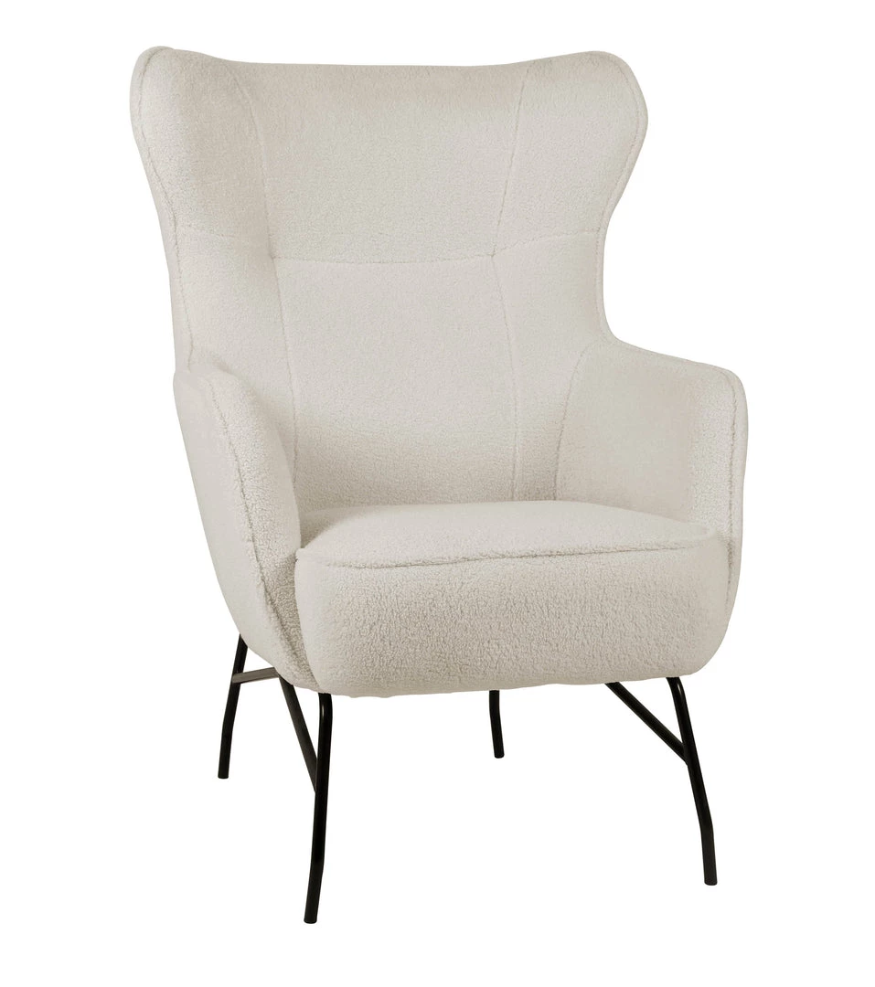 Emerald Home Chairs Franky Accent Chair, Cream Boucle 3 Emerald Home Chairs Franky Accent Chair, Cream Boucle