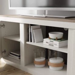 Ashley Furniture Vaibryn - White / Brown - Lg Tv Stand W/fireplace Option TV Stands 19 Ashley Furniture Vaibryn - White / Brown - Lg Tv Stand W/fireplace Option TV Stands