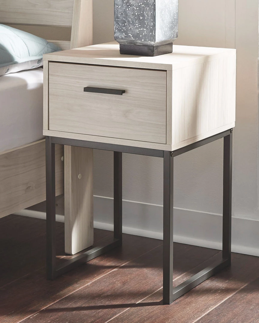 Signature Design By Ashley® Socalle - Natural - 5 Pc. - Dresser, Queen Panel Platform Bed, 2 Nightstands 5 Signature Design By Ashley® Socalle - Natural - 5 Pc. - Dresser, Queen Panel Platform Bed, 2 Nightstands