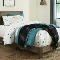 Ashley Furniture Shamryn - Grayish Brown - Twin Panel Bed