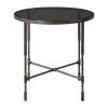 Uttermost Vande Aged Steel SideTable 2 Uttermost Vande Aged Steel SideTable